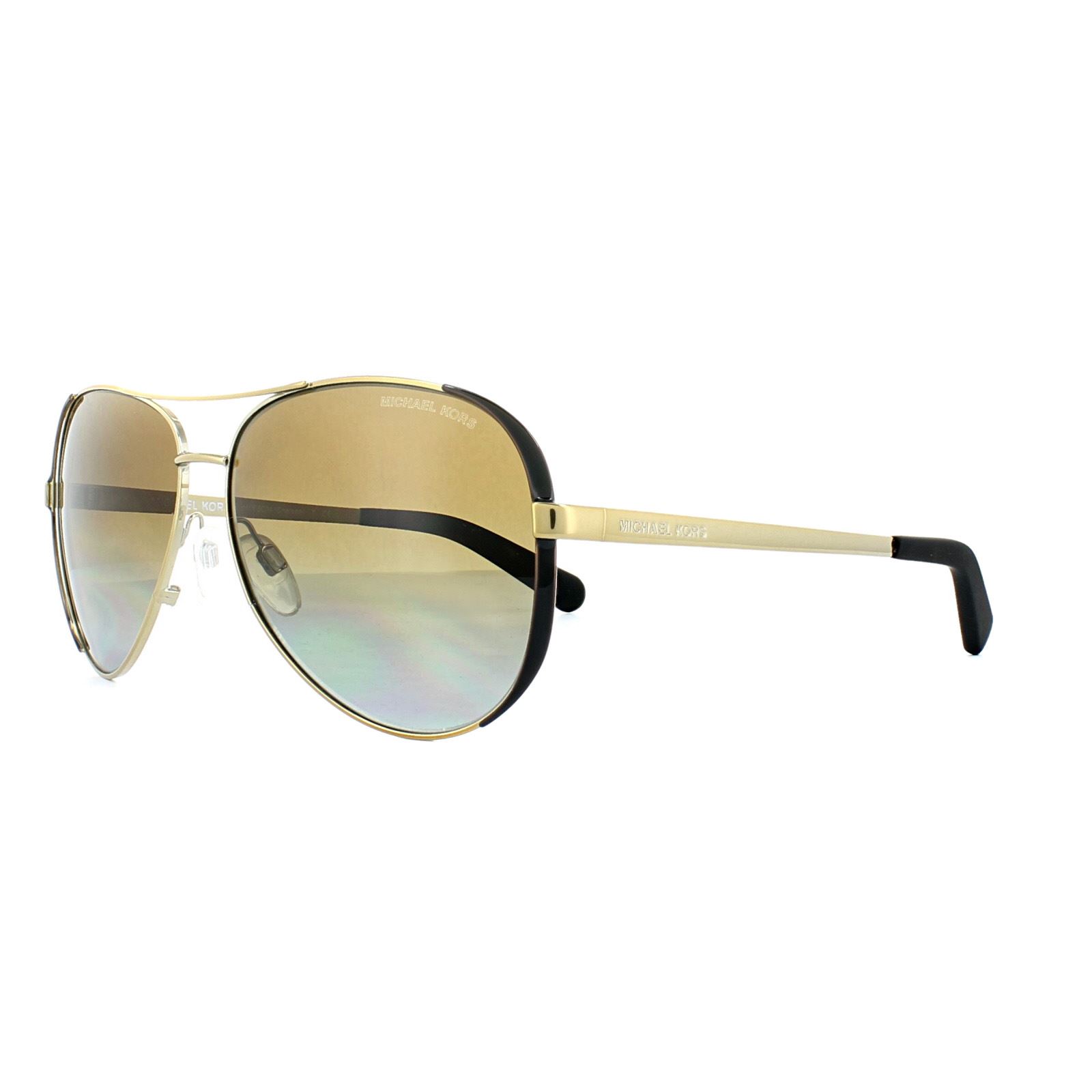 Aviator sunglasses Michael Kors Black in Metal  22926925